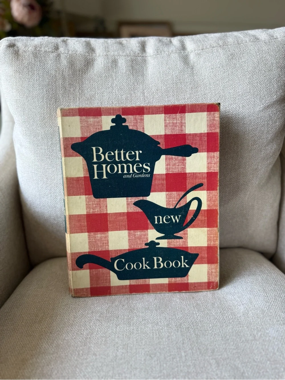 Vintage Better Homes And Gardens Red and Cream Plaid Cook Book Binder